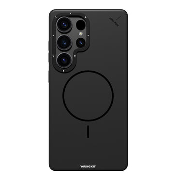 Galaxy S25 Ultra Kılıf M-safe Şarj Özellikli Youngkit Dynamag Serisi Kapak Siyah