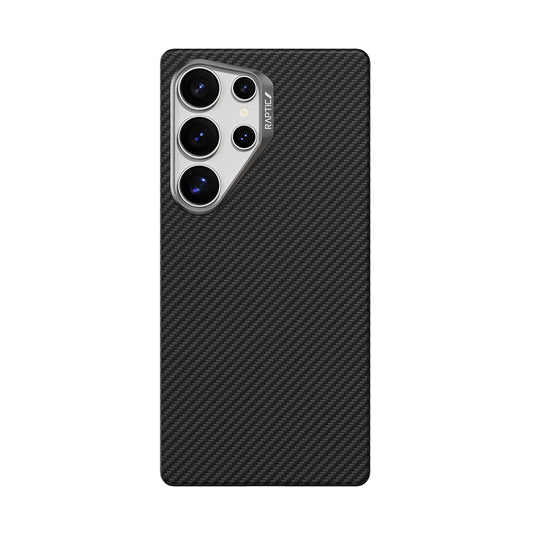 Galaxy S25 Ultra Case with M-Safe Charging Feature, 600D Metal Camera Frame, Raptic Aramid Fiber Series Cover, Black