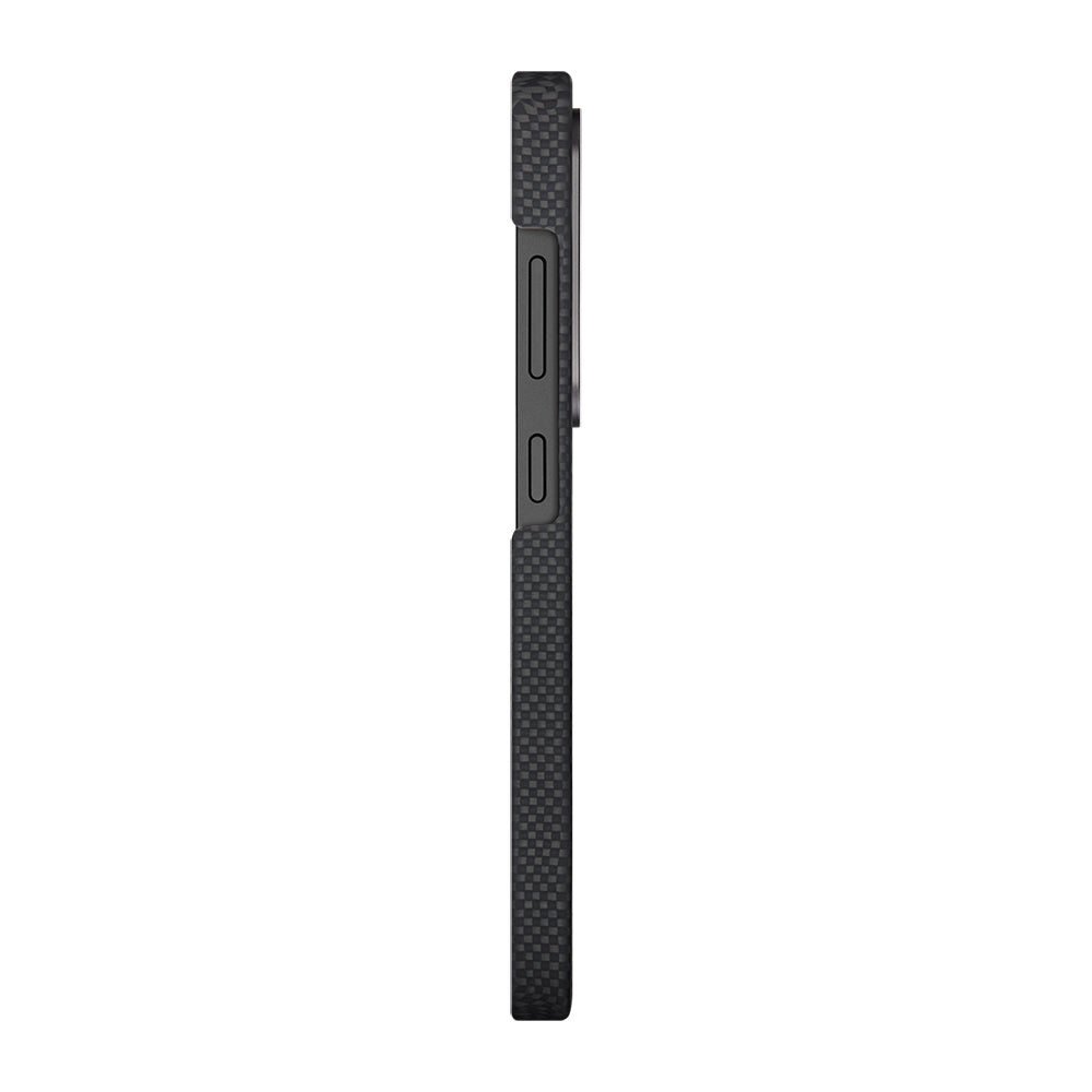 Galaxy S25 Ultra Kılıf M-safe Şarj Özellikli Lumintex Teknolojili Fosforlu Aramid Fiber Pitaka Tactile Woven Aries Serisi Kapak Siyah-Yeşil