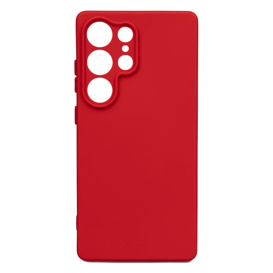 Galaxy S25 Ultra Case Zore Bias Silicone Red
