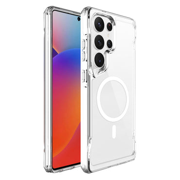 Galaxy S25 Ultra Case Zore M-safe Charging Feature T-Max M-safe Cover Transparent