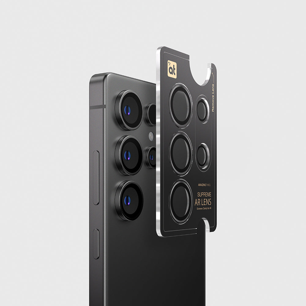 Galaxy S25 Ultra Amazingthing Anti-Reflective Camera Lens Protector + Easy Application Tool Black