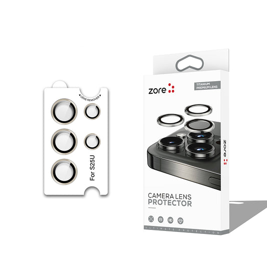 Galaxy S25 Ultra Zore CL-12 Premium Sapphire Anti-Fingerprint Anti-Reflective Camera Lens Protector Gray