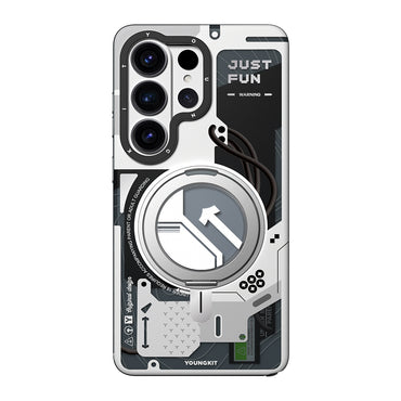 Galaxy S26 Ultra Kılıf M-safe Şarj Özellikli Youngkit Starship Serisi Kapak
