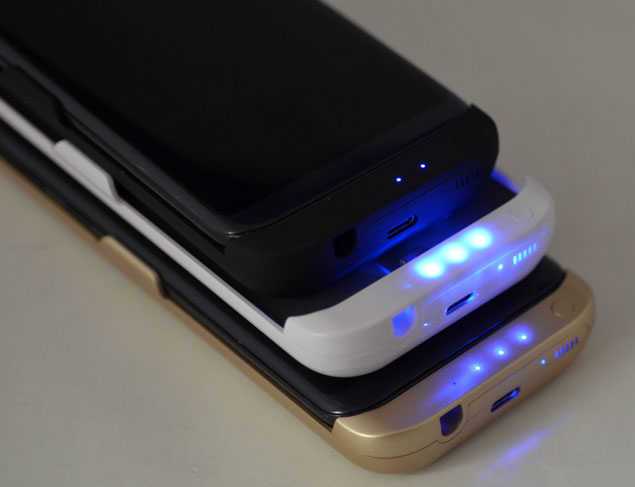 Galaxy S8 Plus Charging Case External Battery Gold