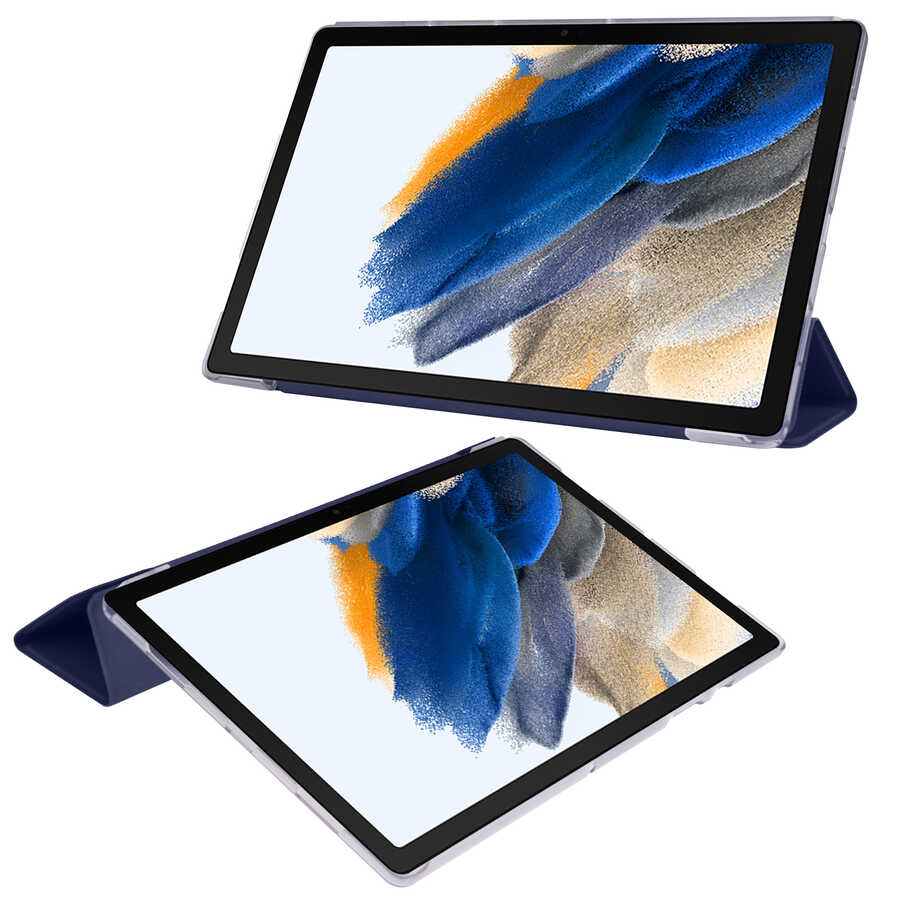 Galaxy Tab A8 10.5 SM-X200 (2021) Zore Smart Cover Stand 1-in-1 Case Purple