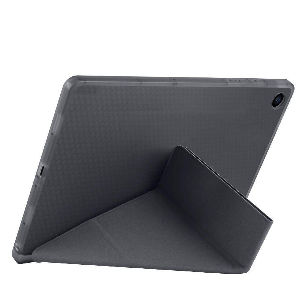 Galaxy Tab A9 Plus Case Zore Tri Folding Stand Case with Pen Compartment Lilac