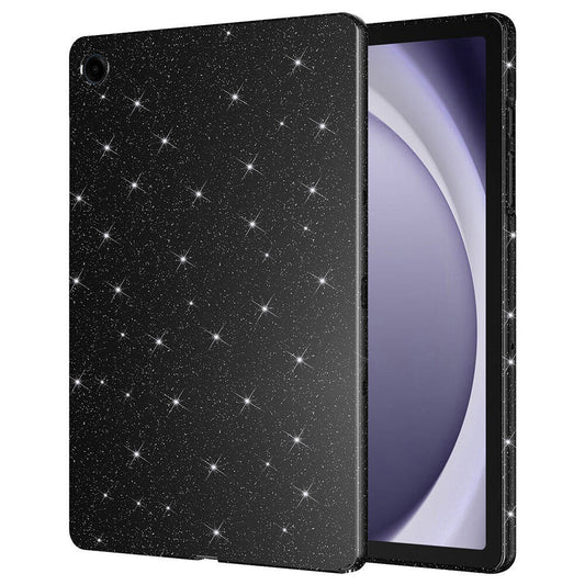 Galaxy Tab A9 Plus Glittery Shiny Zore Tablet Cotton Case Black