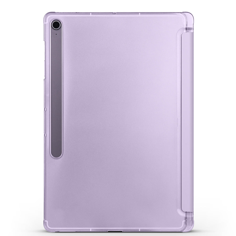Galaxy Tab S10 FE Plus Zore Smart Cover with Pen Compartment and Stand 1-in-1 Case Gray