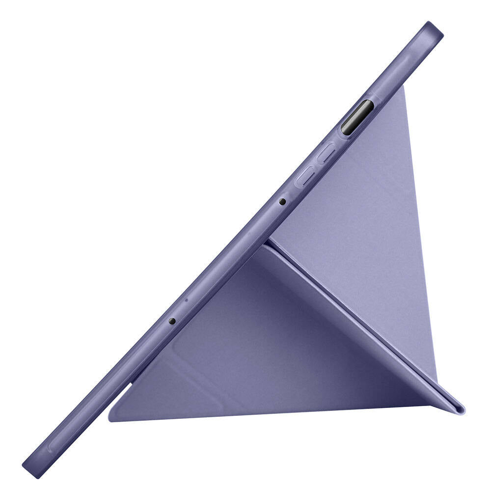 Galaxy Tab S10 Lite Case Zore Tri Folding Stand Case with Pen Compartment Lilac