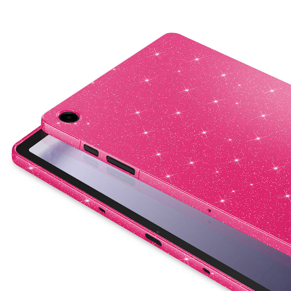 Galaxy Tab S10 Lite Glitter Shiny Look Zore Tablet Cotton Case Silver