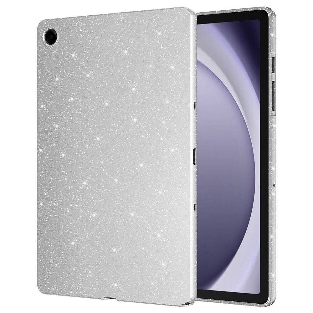 Galaxy Tab S10 Lite Glitter Shiny Look Zore Tablet Cotton Case Silver