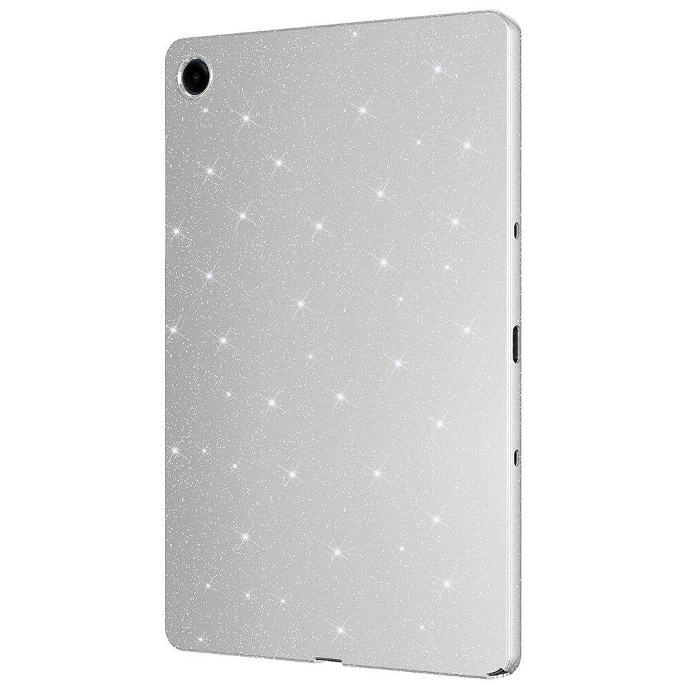 Galaxy Tab S10 Lite Glitter Shiny Look Zore Tablet Cotton Case Silver