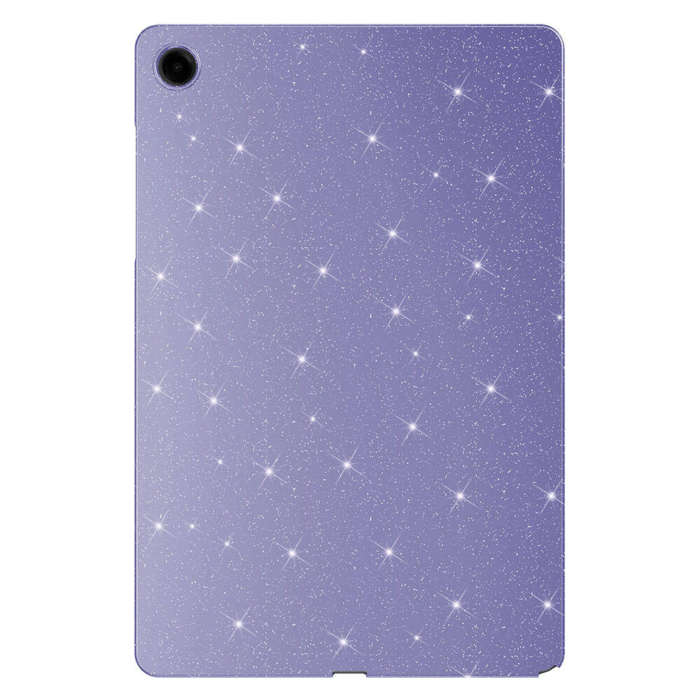 Galaxy Tab S10 Lite Glittery Shiny Zore Tablet Cotton Case Deep Purple