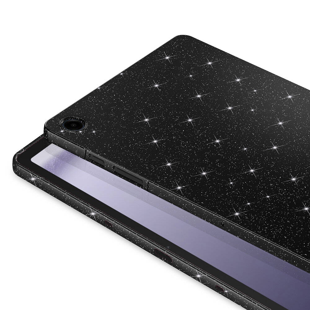 Galaxy Tab S10 Lite Glitter Shiny Look Zore Tablet Cotton Case Pink Dark
