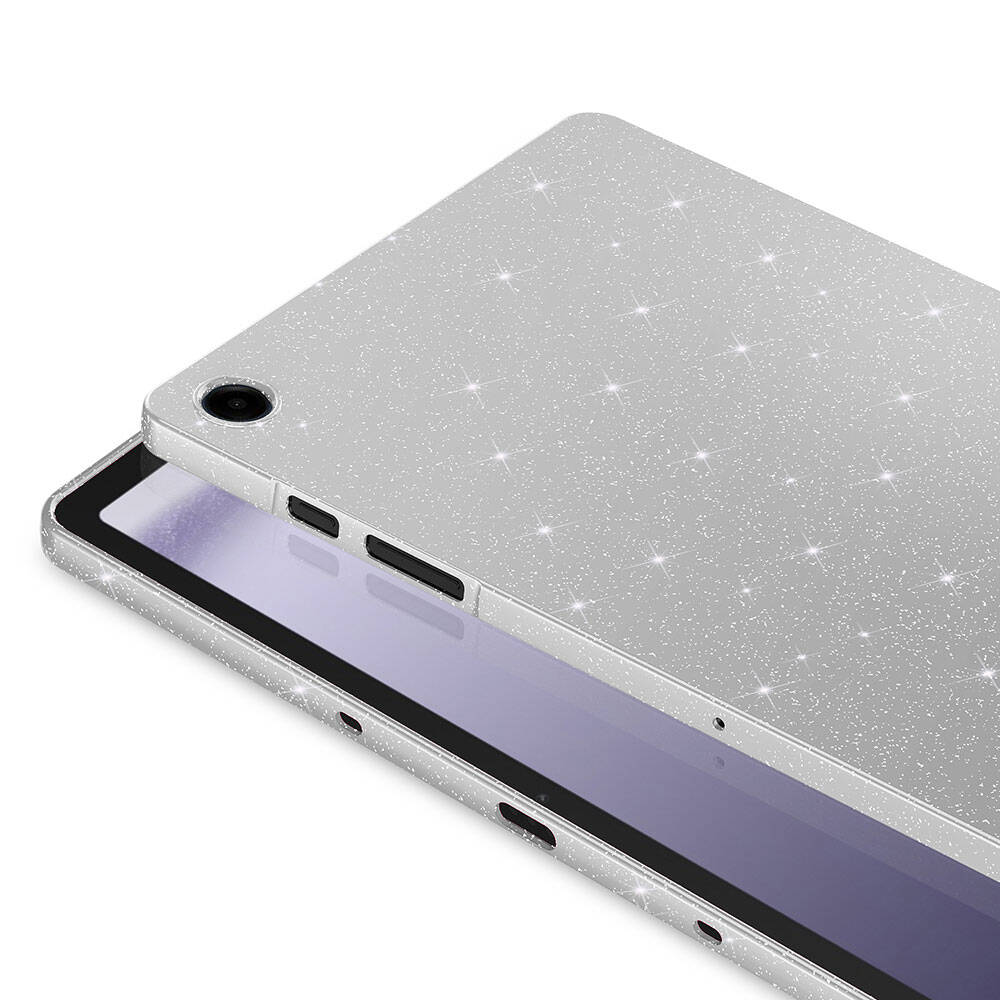 Galaxy Tab S10 Lite Simli Parlak Görünümlü Zore Tablet Koton Kılıf Siyah