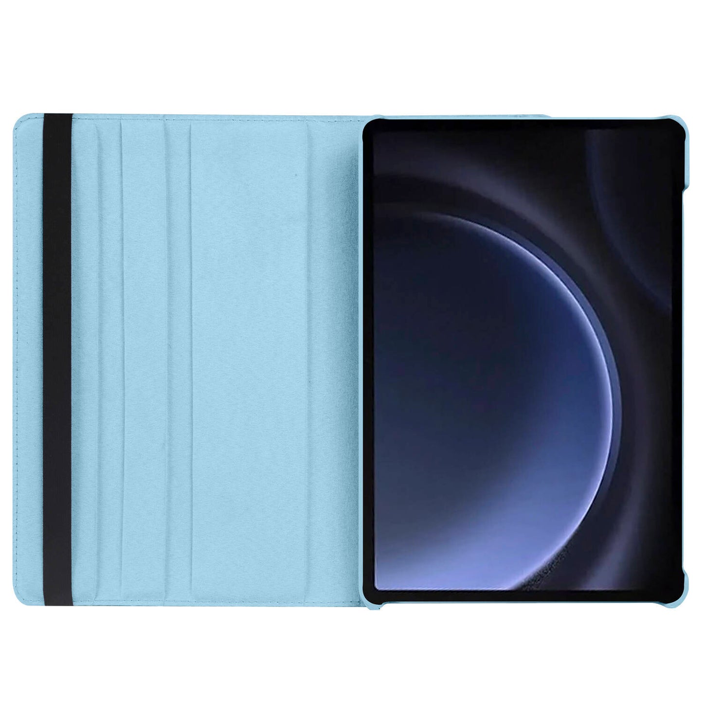 Galaxy Tab S10 Lite Zore Dönebilen Standlı Kılıf Siyah