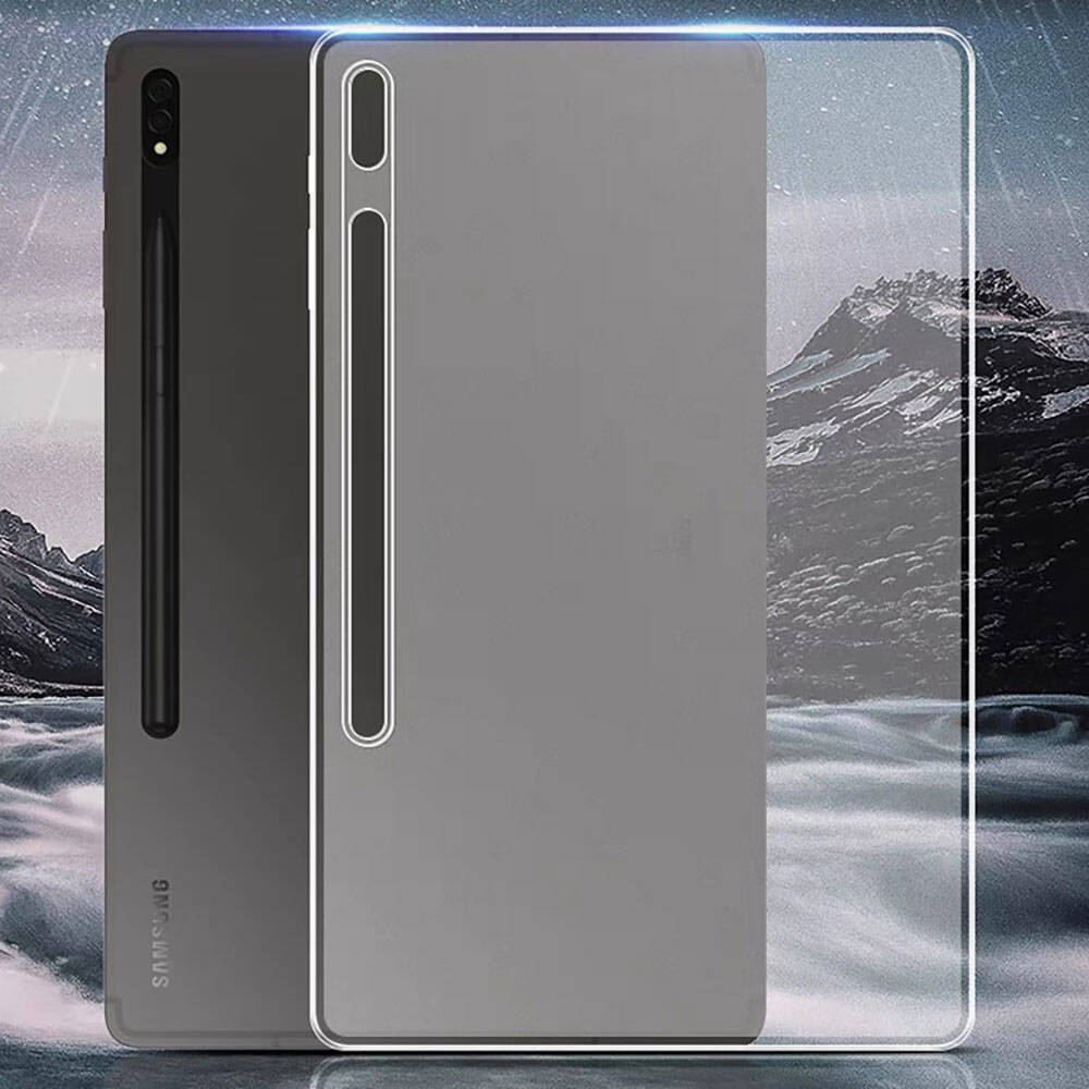 Galaxy Tab S10 Ultra Case Zore Tablet Super Silicone Cover Colorless