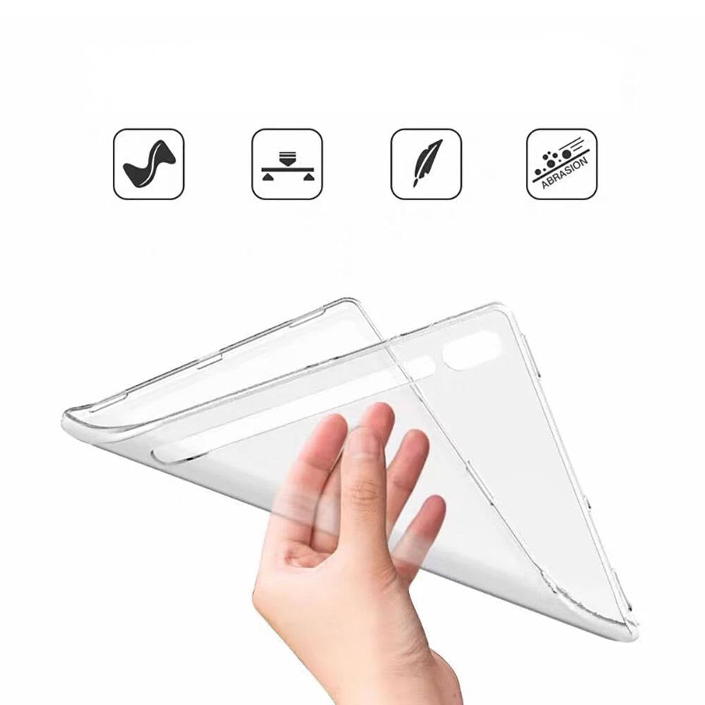 Galaxy Tab S10 Ultra Case Zore Tablet Super Silicone Cover Colorless