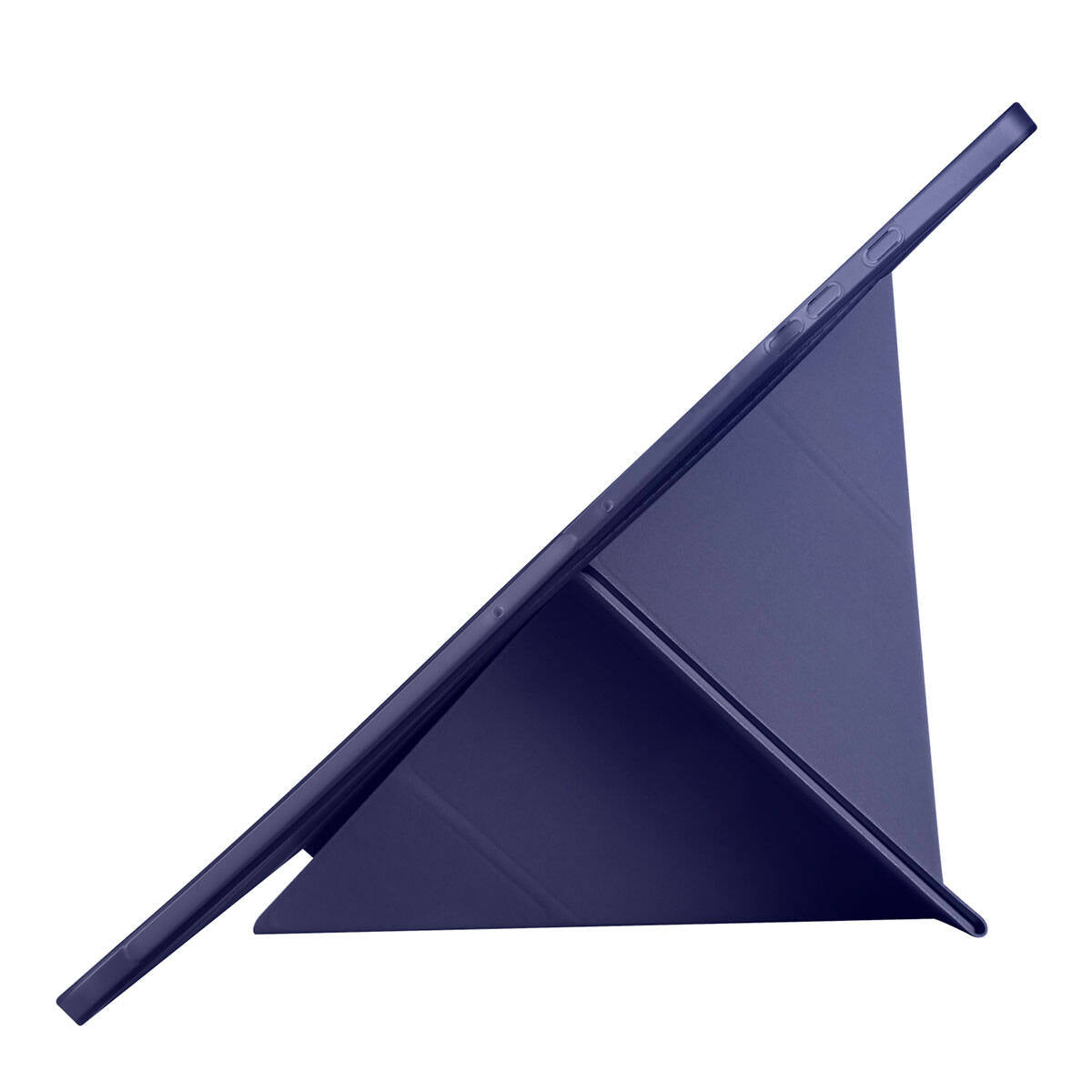 Galaxy Tab S10 Ultra Case Zore Tri Folding Stand Case with Pen Compartment Blue