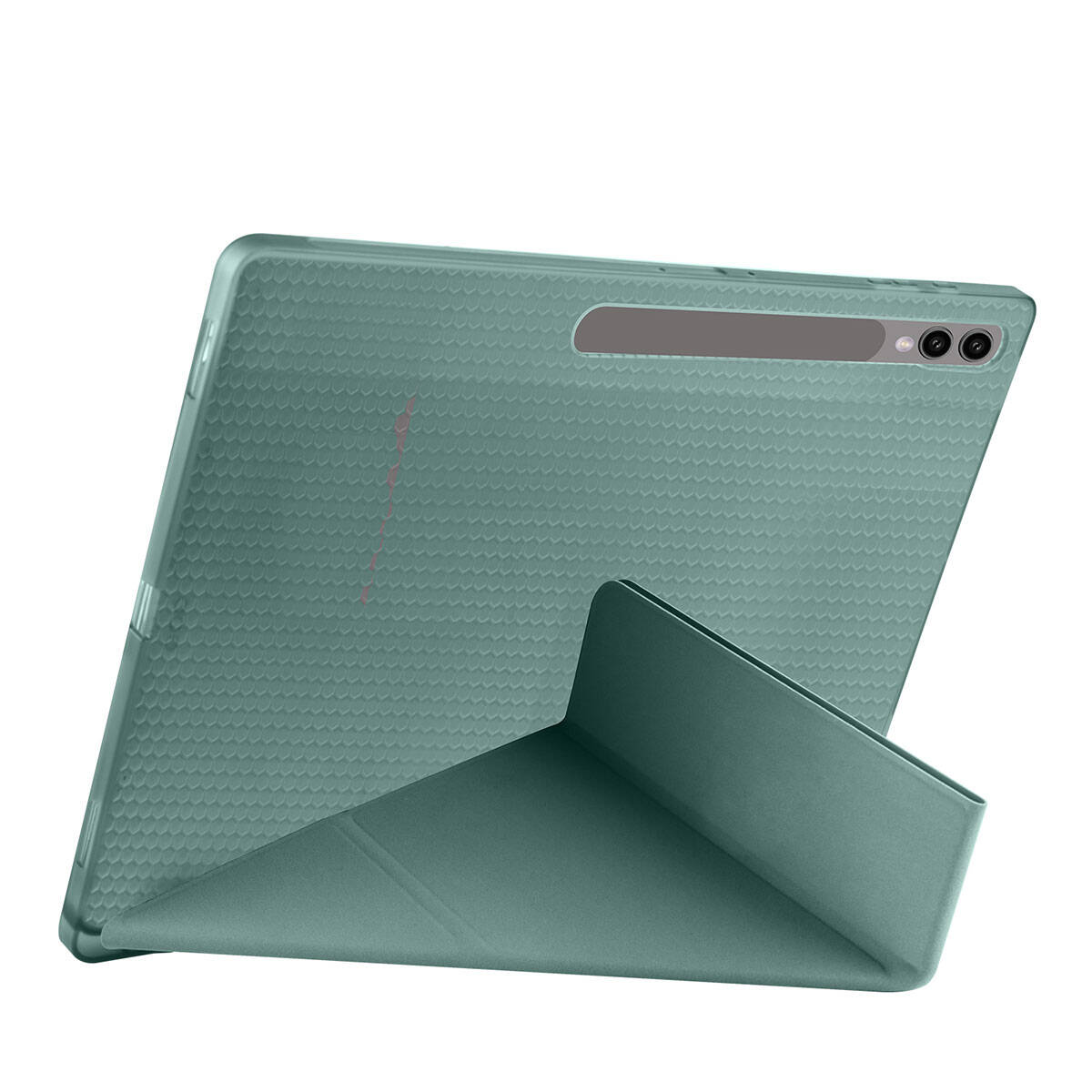 Galaxy Tab S10 Ultra Case Zore Tri Folding Stand Case with Pen Compartment Purple