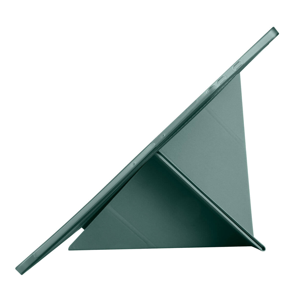 Galaxy Tab S10 Ultra Case Zore Tri Folding Stand Case with Pen Compartment Dark Green