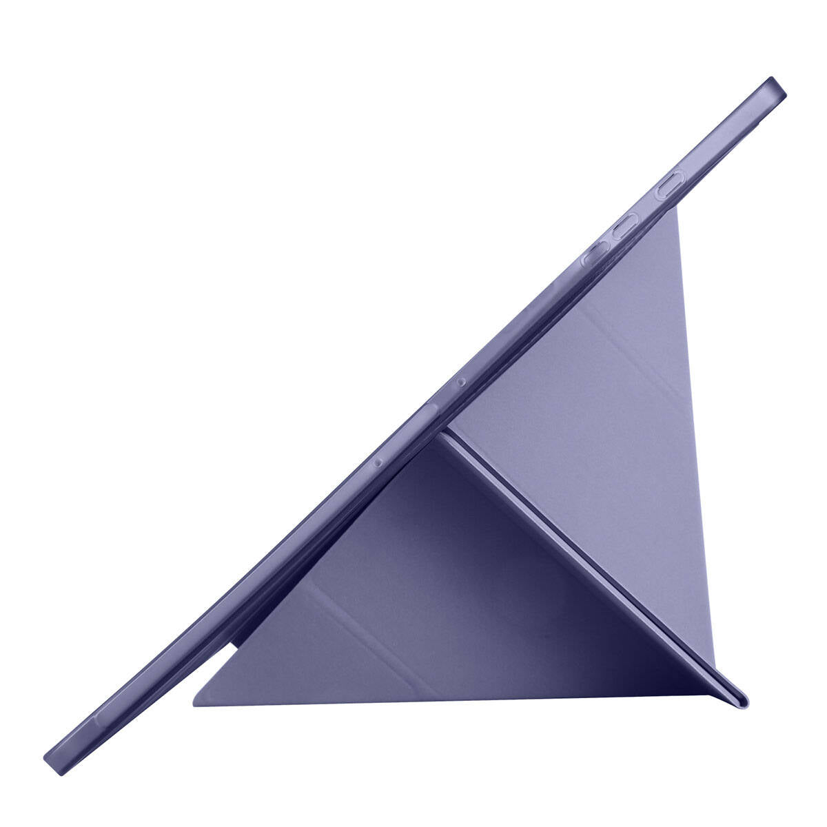 Galaxy Tab S10 Ultra Case Zore Tri Folding Stand Case with Pen Compartment Navy Blue