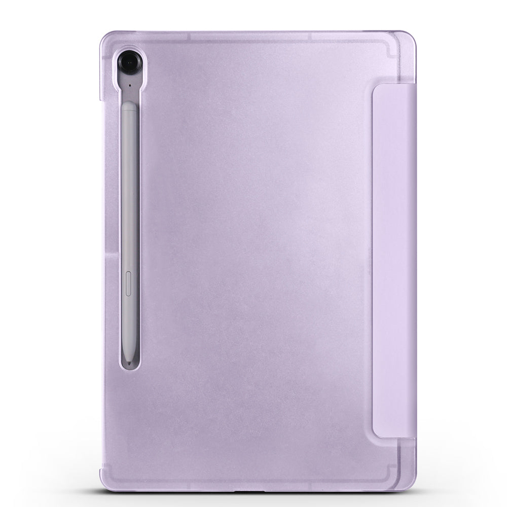 Galaxy Tab S9 FE Zore Smart Cover with Pen Compartment and Stand 1-in-1 Case Lilac