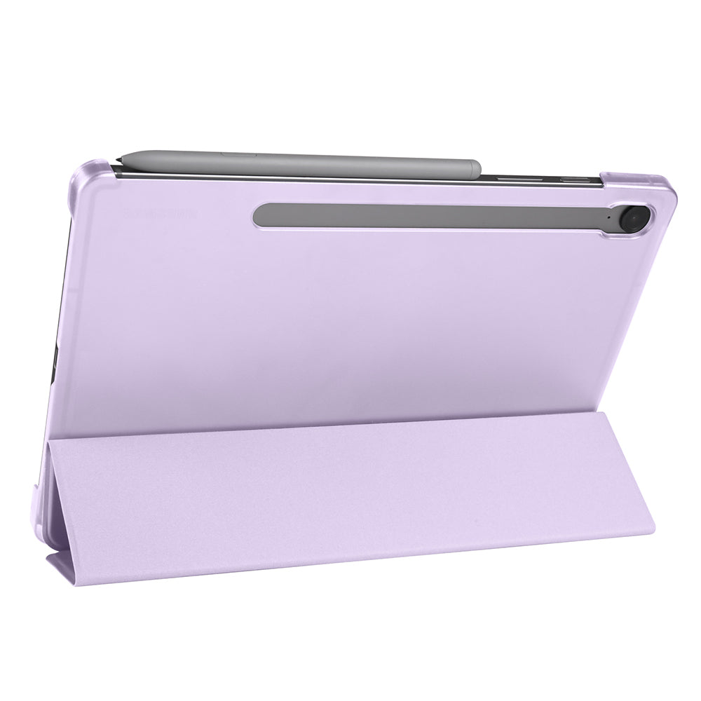 Galaxy Tab S9 FE Zore Smart Cover with Pen Compartment and Stand 1-in-1 Case Petrol Blue
