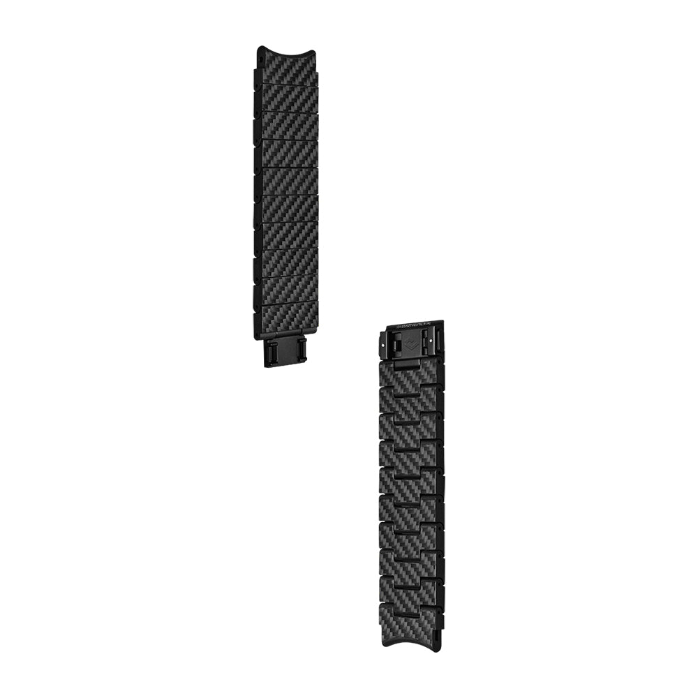 Galaxy Watch 4 44mm Carbon Fiber Pitaka Modern Series Black-Grey Twill Strap Black-Grey