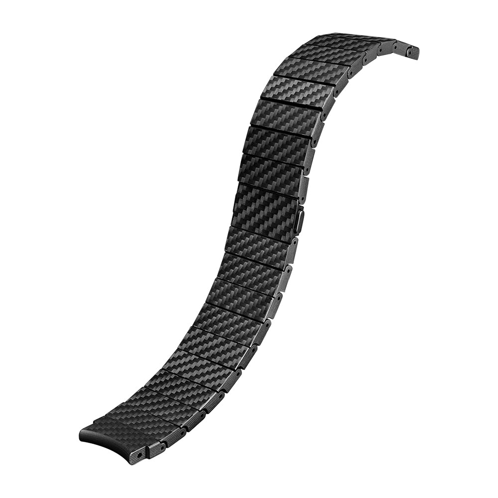 Galaxy Watch 4 44mm Carbon Fiber Pitaka Modern Series Black-Grey Twill Strap Black-Grey