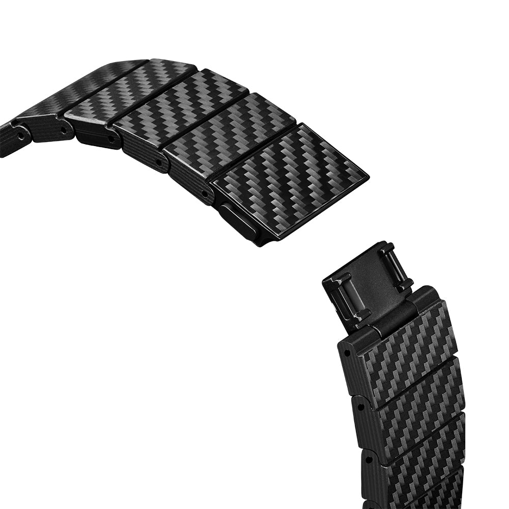 Galaxy Watch 5 40mm Carbon Fiber Pitaka Modern Series Black-Grey Twill Strap Black-Grey