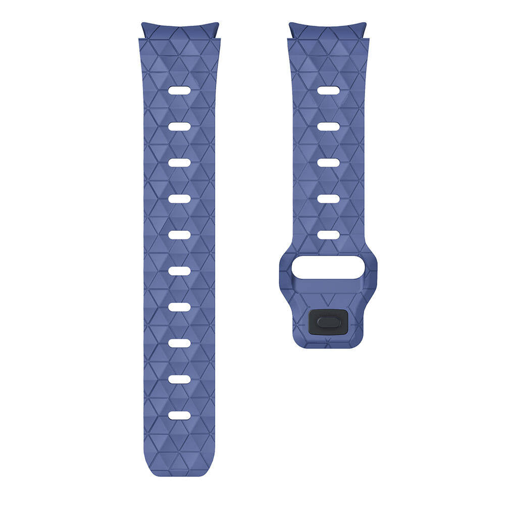 Galaxy Watch 5 40mm Zore KRD-116 20mm Football Patterned Sports Design Silicone Strap Gray-Orange