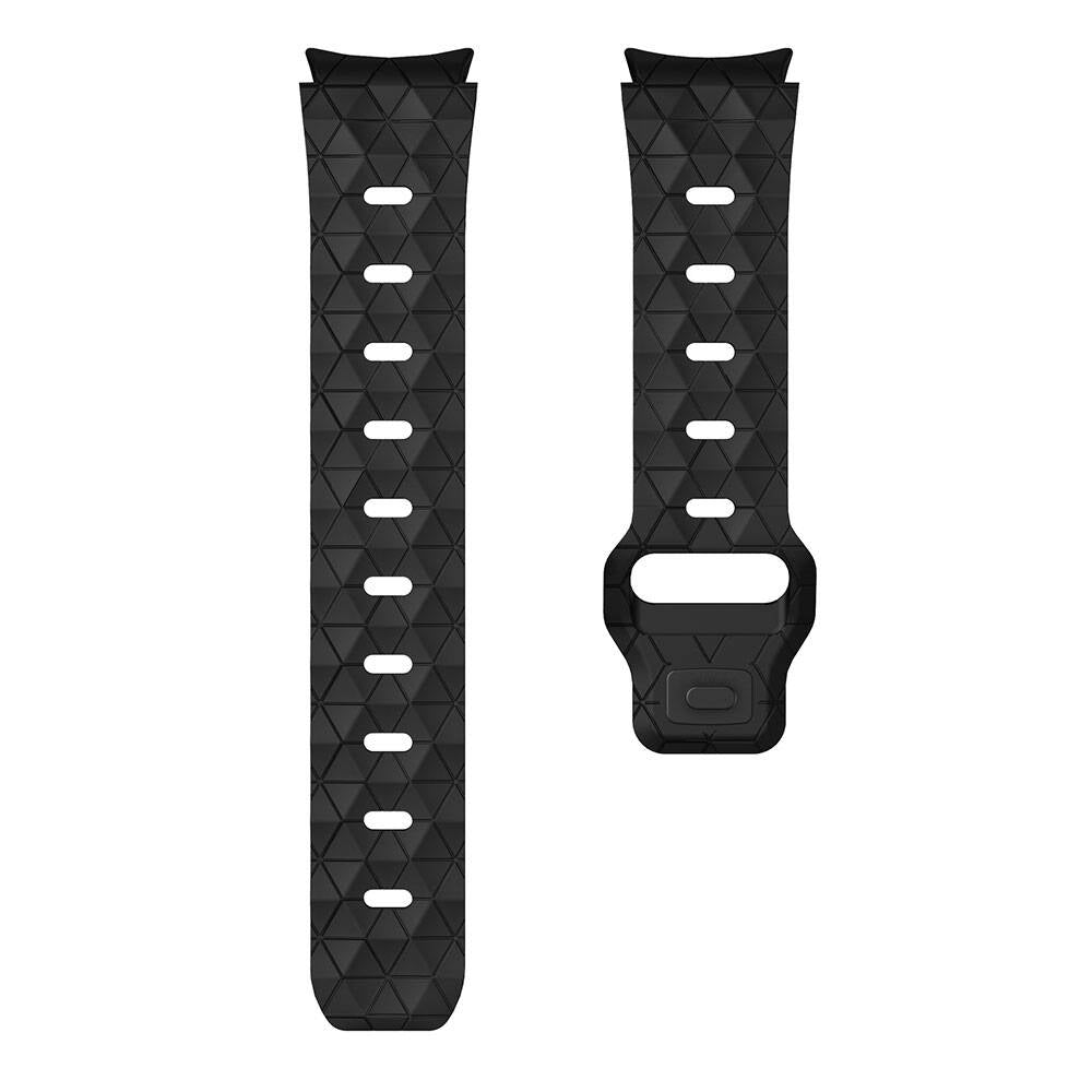 Galaxy Watch 5 Pro 45mm Zore KRD-116 20mm Football Patterned Sports Design Silicone Strap Gray-Orange