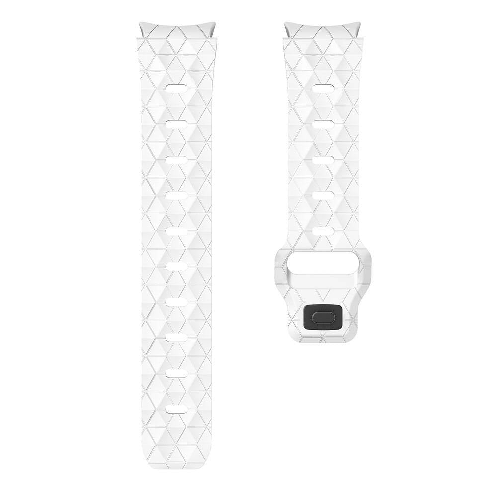 Galaxy Watch 6 40mm Zore KRD-116 20mm Football Patterned Sports Design Silicone Strap Gray-Orange