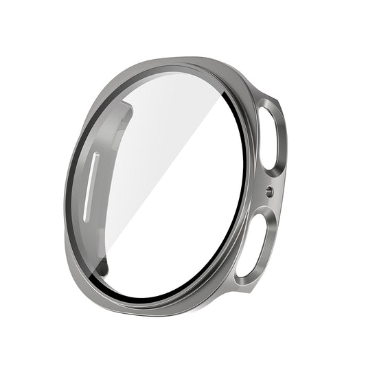 Galaxy Watch 8 40mm Sert PC Kasa ve Ekran Koruyucu Zore Watch Gard 38 Titanyum