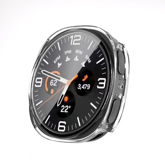 Galaxy Watch 8 40mm Sert PC Kasa ve Ekran Koruyucu Zore Watch Gard 38 Şeffaf