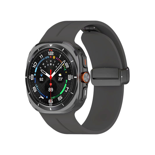 Galaxy Watch 8 44mm KRD-84 22mm Silicone Band Dark Gray