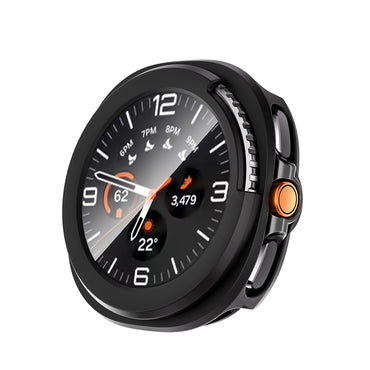 Galaxy Watch 8 Classic 46mm Hard PC Case and Screen Protector Zore Watch Gard 39 Silver