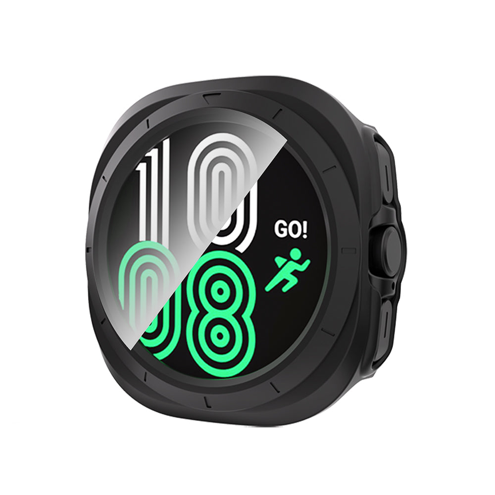 Galaxy Watch 8 Ultra Case and Screen Protector Zore Watch Gard 40 Transparent