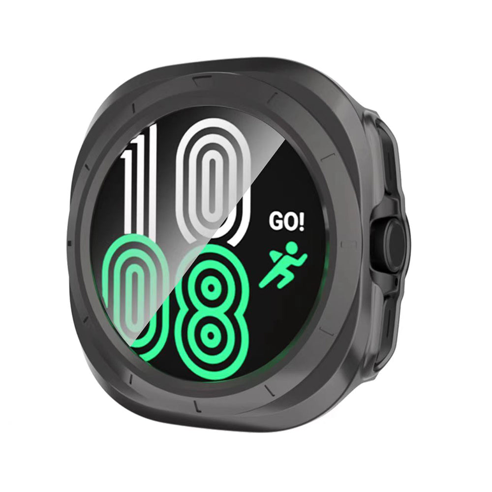 Galaxy Watch 8 Ultra Case and Screen Protector Zore Watch Gard 40 Transparent
