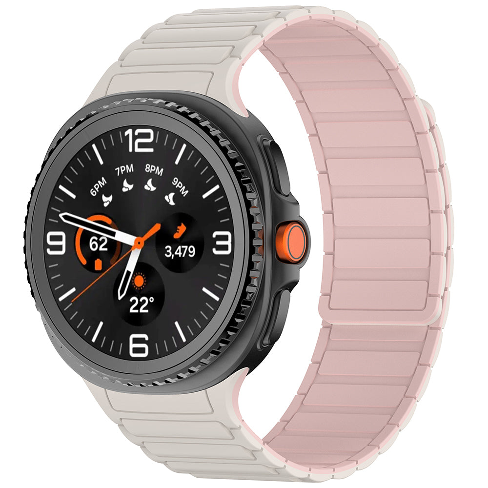 Galaxy Watch 8 Zore KRD-146 Silicone Band Strap Starlight-Orange