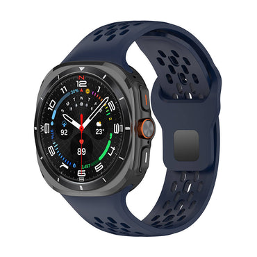 Galaxy Watch Ultra 47mm Zore KRD-119 Delikli Tasarım Silikon Kordon Starlight