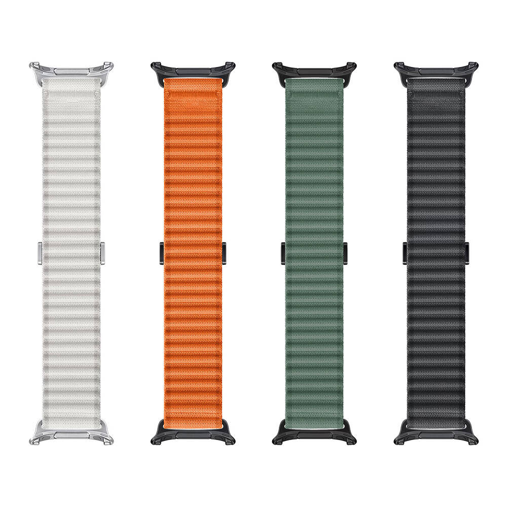 Galaxy Watch Ultra 47mm Zore KRD-120 Nylon Fabric Braided Strap Black