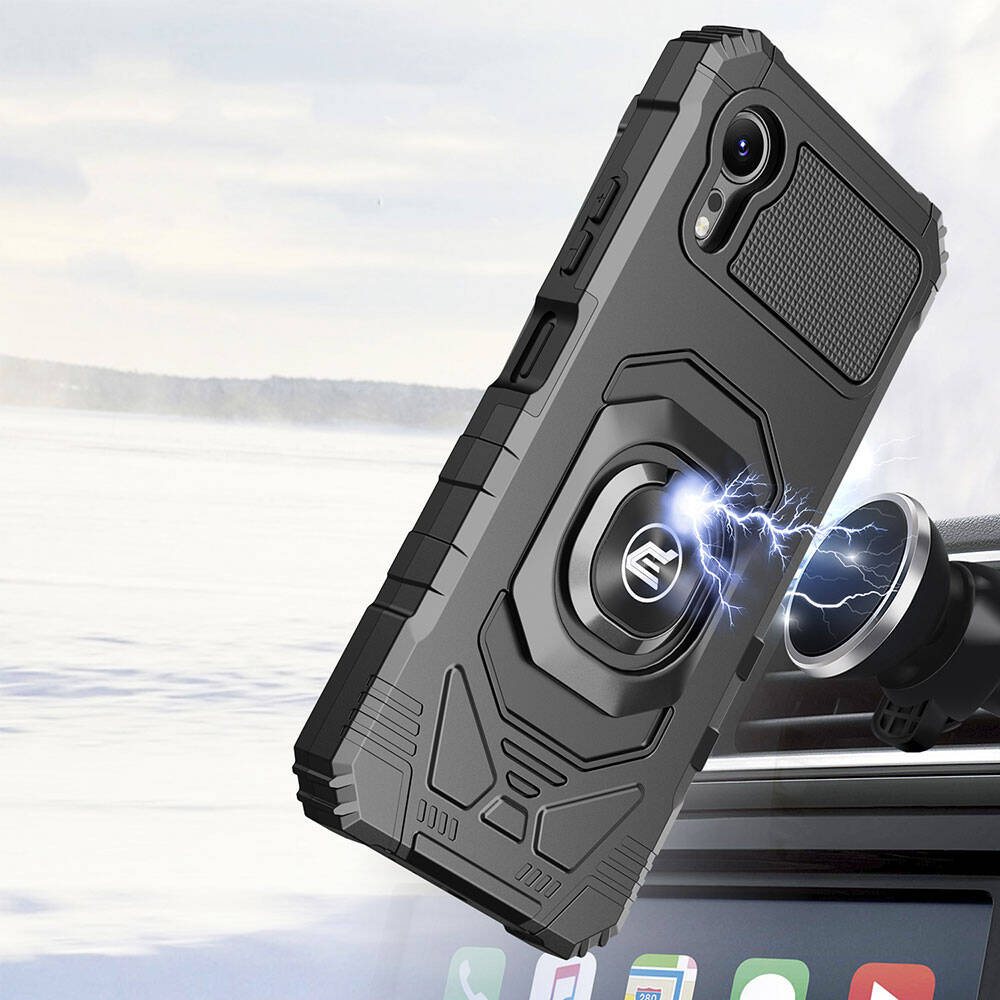 Galaxy XCover7 Pro Case Zore Vega Block Cover Black