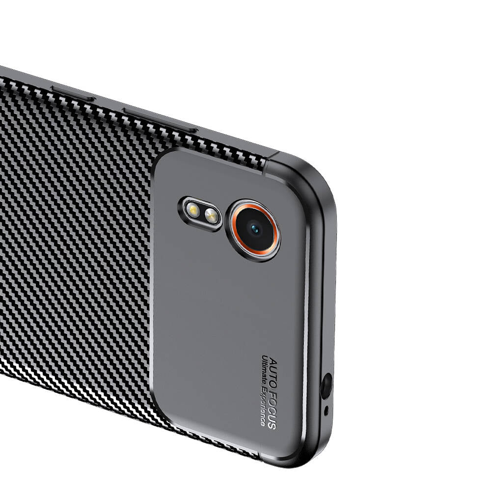 Galaxy XCover7 Case Zore Negro Silicone Cover Black