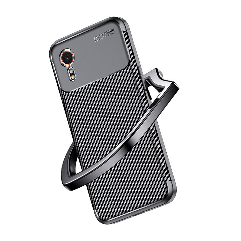 Galaxy XCover7 Case Zore Negro Silicone Cover Black