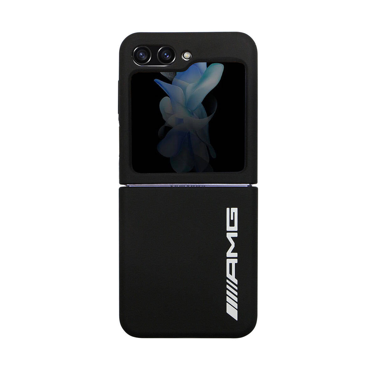 Galaxy Z Flip 5 Case AMG M-safe Charging Feature Large Logo Design Original Licensed Cover Black