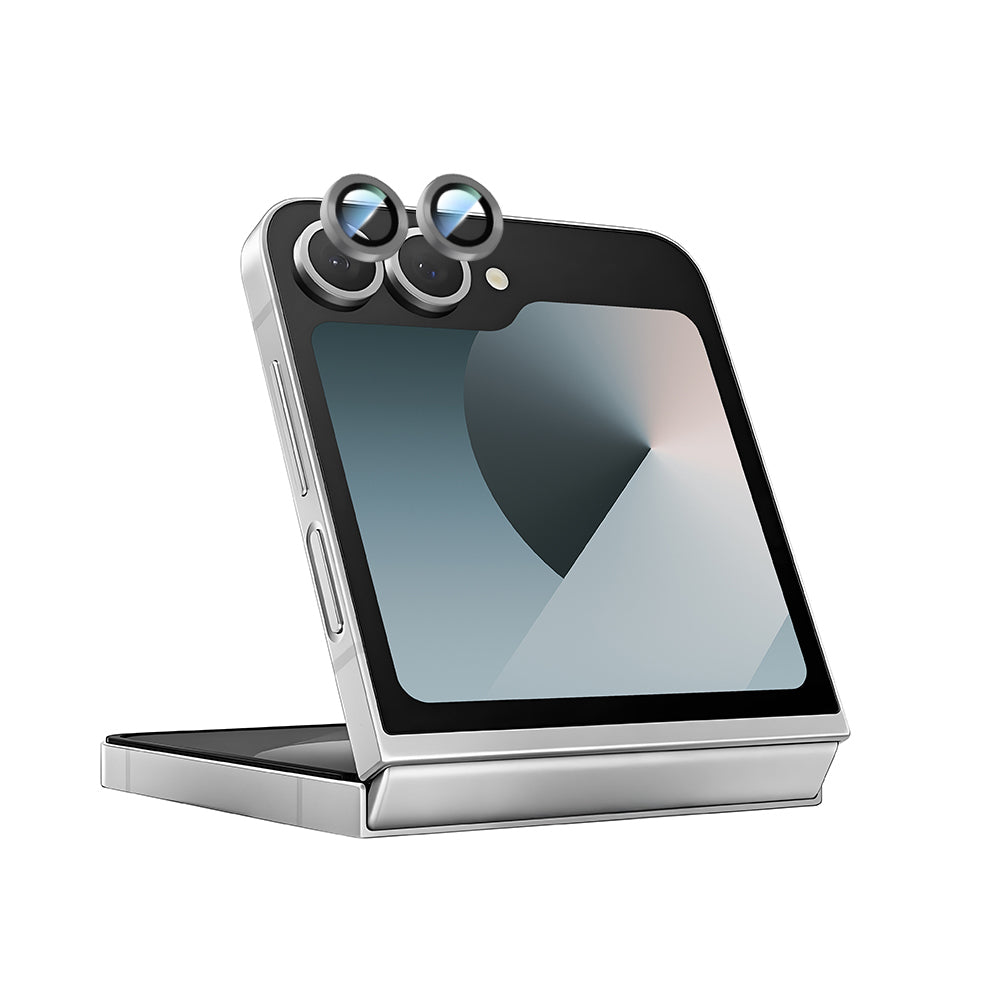 Galaxy Z Flip 6 CaseWorld Alloy Series Oleophobic Anti-Reflective Camera Lens Protector Black