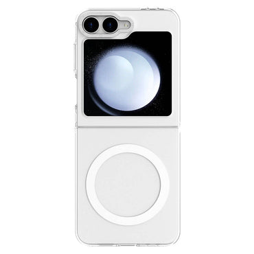 Galaxy Z Flip 6 Kılıf M-safe Şarj Özellikli Şeffaf Youngkit Crystal Shield Serisi Kapak Şeffaf